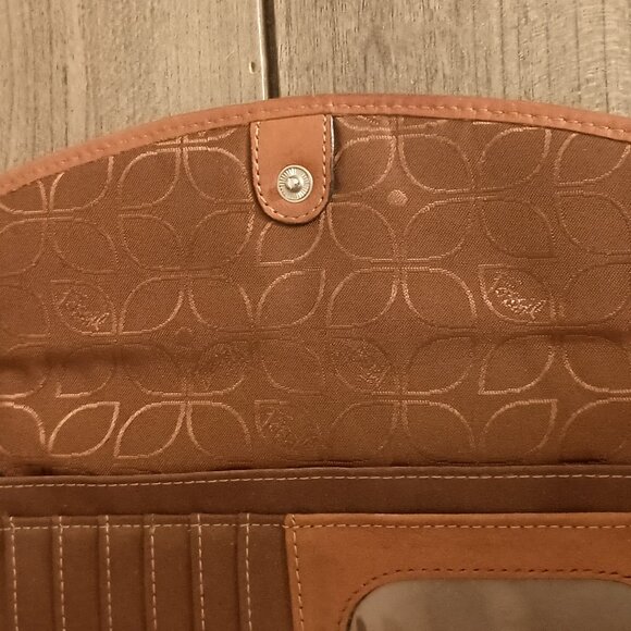 Fossil Women Clutch Wallet Brown Leather Checkbook Credit Card Holder **Read** - Picture 14 of 16